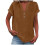 Women's Polyester V-Neck Short Sleeve Button-Up Blouse, 3XL 2