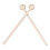 2 Pcs Ethereal Solid Wood Drumsticks with Round Head, Long Hand Mallets 13
