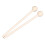 2 Pcs Ethereal Solid Wood Drumsticks with Round Head, Long Hand Mallets 14