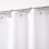 Rideau de douche en polyester avec crochets, 72 x 80 pouces - Blanc 3