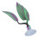 Purple Double Layer Silicone Fish Rest Leaf for Aquarium 15cm 11