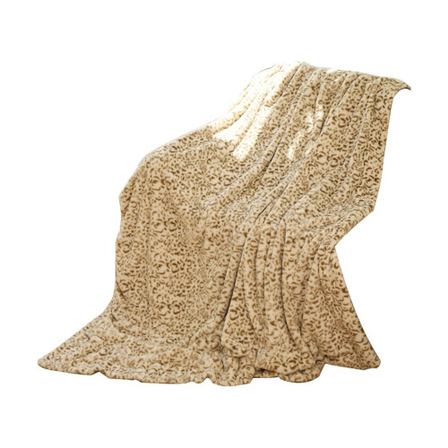 Κουβέρτα Xoxingysm Leopard Throw50" | Άνετη βελούδινη κουβέρτα 480GSM για κρεβάτι, καναπέ, 1