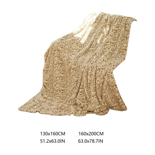 Κουβέρτα Xoxingysm Leopard Throw50" | Άνετη βελούδινη κουβέρτα 480GSM για κρεβάτι, καναπέ, 2
