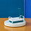 Perforation-Free Multi-Functional Kitchen Sink Drain & Storage Rack in White/Blue – Compatible with Standard Sinks 2