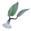 Purple Double Layer Silicone Fish Rest Leaf for Aquarium 15cm 3