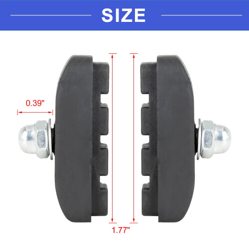 Bromsbelägg MTB 45mm Svarta 1 par 2
