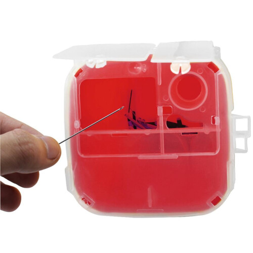 4x1 Quart Sharps Container Biohazard Disposal Waste Bin 2