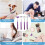 4Pcs Extendable Back Scratcher with Rubber Handles, Metal Telescoping, Compatible with All Ages 4