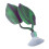 Purple Double Layer Silicone Fish Rest Leaf for Aquarium 15cm 5