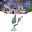 Purple Double Layer Silicone Fish Rest Leaf for Aquarium 15cm 16
