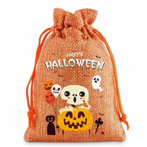 Τσάντες δώρων με κορδόνι για το Halloween για γλυκά και μπομπονιέρες για πάρτι 2