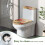 Polyester toiletbetræk stretch elastisk bund 17x21 5