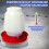 Heated Chicken Waterer Base Metal Winter Deicer 8