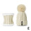 Conjunto de cachecol e gorro de inverno feminino com pompons 4