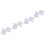 Car Door Lock Fastener Rod Clip White 4 Pack 3