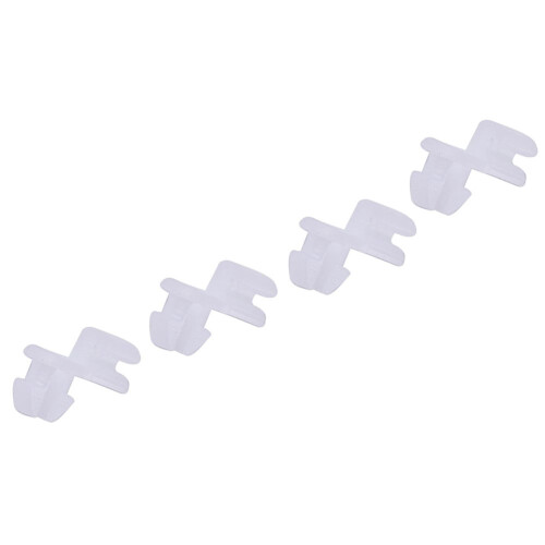 Car Door Lock Fastener Rod Clip White 4 Pack 2