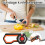 Cutter Sharpener with Adjustable Angle 6-Stage Manual Scissor Sharpener Non-Slip Handle Professional Kitchen Tool 6