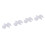 Car Door Lock Fastener Rod Clip White 4 Pack 6