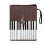 Polyester Piano Musical Note Book Sleeve with Zipper 8