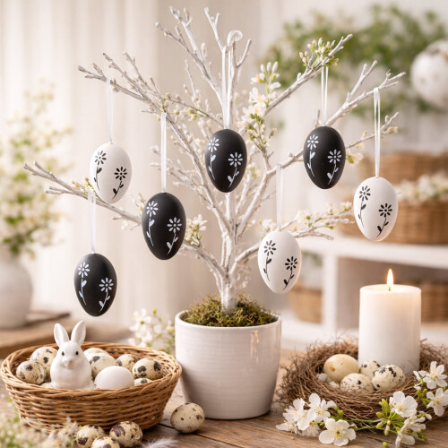 Easter Eggs Assorted Colors 6 Pcs 1