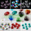 Czech crystal heart beads red 14mm 10pcs 2