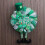 St. Patrick's Day-nätkrans med rosett, 1 st. 3