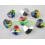 Czech crystal heart beads red 14mm 10pcs 6