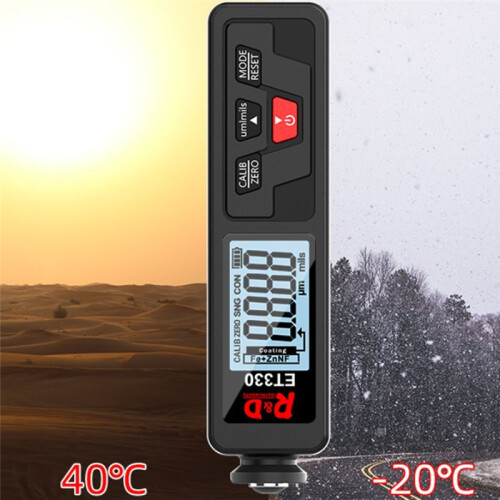 INSTRUMENTS R&D ET330 Autolakdiktemeter Galvaniserende Metaalcoatingdiktemeter 0-1500um Coatingtestermeter 2
