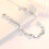 Crystal Heart Charm Bracelet 925 Sterling Silver 3