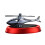 Automatic Solar Power Rotating Airplane Helicopter Car Perfume Auto Alloy red 2