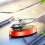 Automatic Solar Power Rotating Airplane Helicopter Car Perfume Auto Alloy red 4