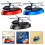 Automatic Solar Power Rotating Airplane Helicopter Car Perfume Auto Alloy red 7