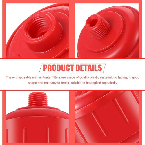 12 Pcs Disposable  Filter Paint Whirlwind Air  Filter,1/4 Inch Threads Fit for Air Tool 2