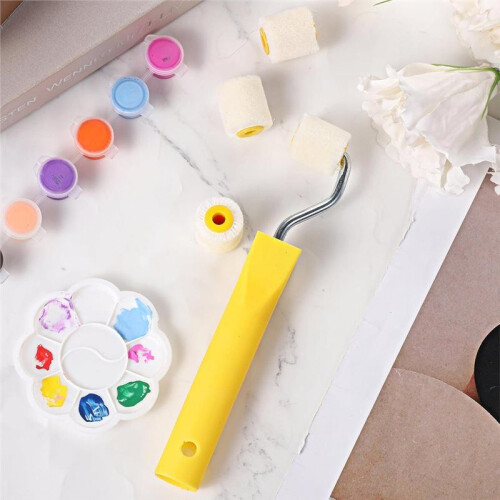 Paint Rollers for Touch  Trim  or Corner Small Roller Paint Brush Tiny Corner Painting Tool Brushes 2