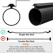 Replacement Garage Door Bottom Weather Seal 154448 for Wayne Dalton, Weatherproofing Garage Door Seal Bottom, Garage