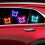 LED Butterfly Car Light Solar USB Rechargeable RGB Auto 4