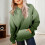 Moletom com capuz estilo preppy oversized com estampa degradê para adolescentes 2