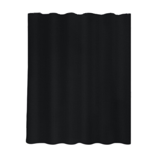 Black Waterproof Polka Dot Shower Curtain 152x183cm 1