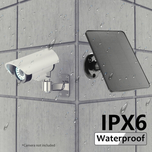 10W Waterproof Security Camera Solar Panel Battery for Surveillance 1