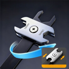 Automotive Repair Wrench, Manual Combination Adjustable Open-End Wrench Portable Multi-Size 360-Degree Rotatable