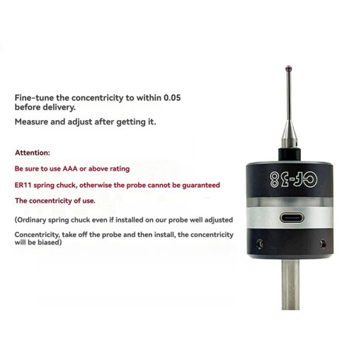 3D  Finder Machining Center Cnc Milling Machine Three-Coordinate Precision Probe Centring Rod Tool Setter CF-38 2