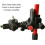 Fine Tuning Bracket Level Adapter 360 Degree Adjustable Support L Shape Pivoting Base with Clip Wall Ceiling Mounted 4