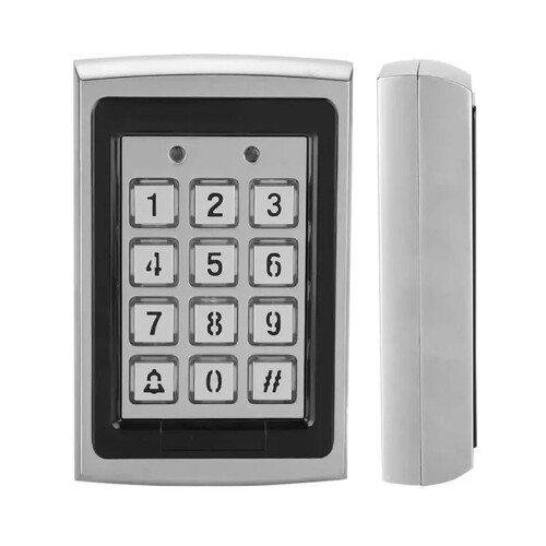 Metal Keypad Reader LED Backlight RFID for Access Control System Proximity Card Standalone User Door Lock Entry 2