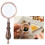 Μεγεθυντικός φακός LED υψηλής ποιότητας, κομψή σχεδίαση, μεγέθυνση 10X, οπτικός 6