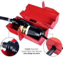 Plug Lock for Lockout Tagout, Large Electrical Plug Lock, Industrial Grade Electrical Plug Lockout Device
