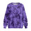 Γυναικείο oversized φούτερ με στάμπα Tie Dye, ζεστό, μακρυμάνικο, ζιβάγκο, μοντέρνη 2