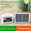 Garden  Automatic Watering Device Solar Charging Potted Plant Drip Irrigation Pump System Timer 10