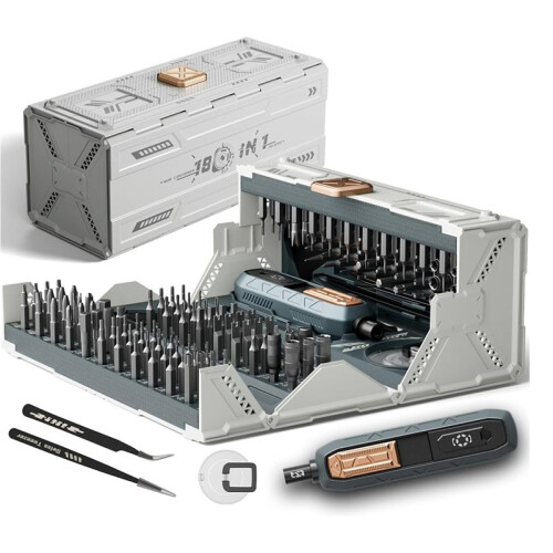 180 in 1 Manual Precision Screwdriver Set, Professional Computer Screwdriver Kit, Tool Repair Box with Drill Bits 2