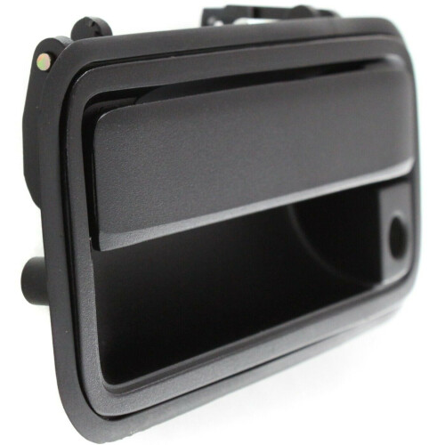Exterior Front Driver Door Handle Textured Black Plastic 2
