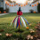 Διακόσμηση εξωτερικής αυλής με κολοκύθα Halloween Wind Spinner 6